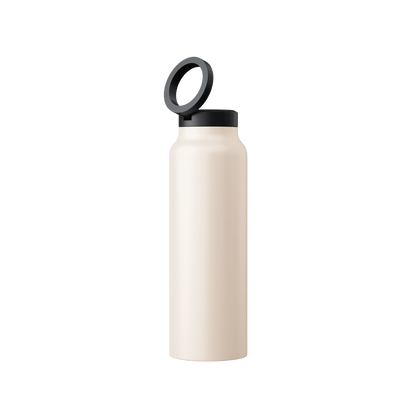 HydroMag - RVS Drinkfles met Magsafe Telefoonhouder