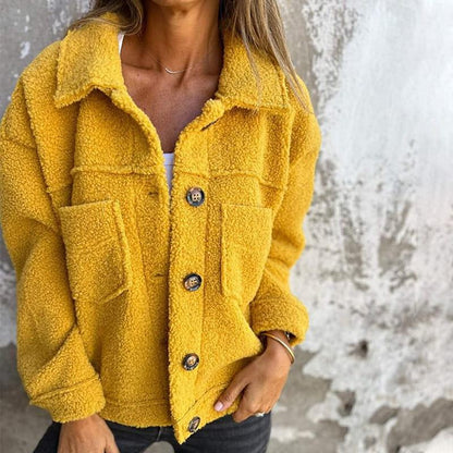 Winterse Oversized Teddy Jas voor Dames