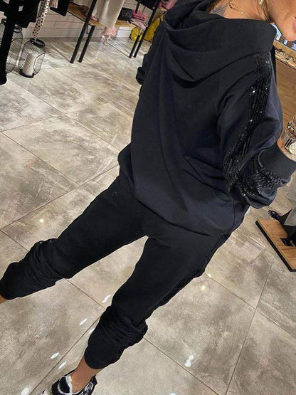 Dames Hoodie Set met Joggingbroek en Comfortabele Pasvorm