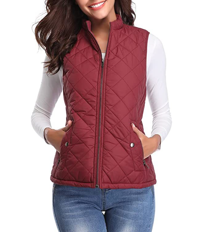 Petralia - Gequilted Zip-Up Vest met Zakken voor Dames