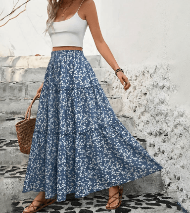 Alyssa - Bloemetjes Maxi Rok voor dames