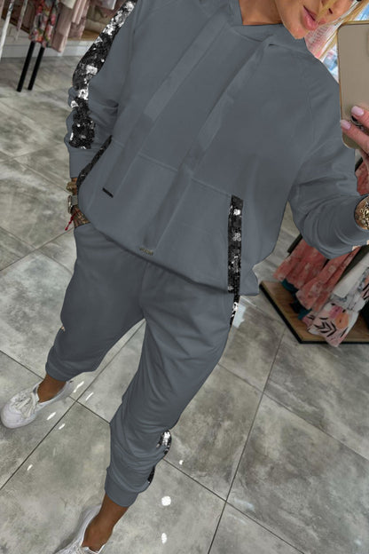 Dames Hoodie Set met Joggingbroek en Comfortabele Pasvorm