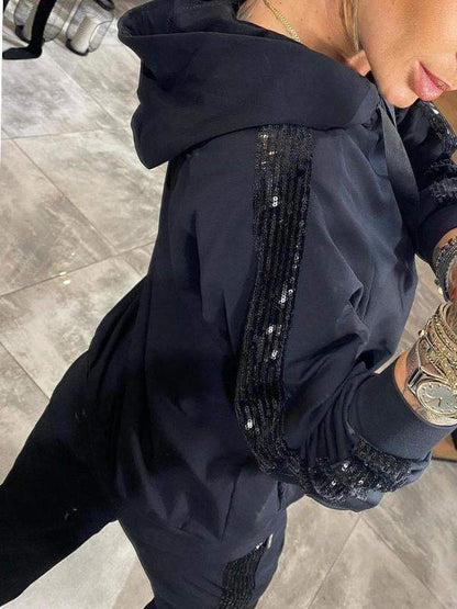 Dames Hoodie Set met Joggingbroek en Comfortabele Pasvorm