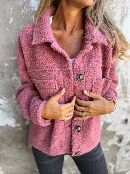 Winterse Oversized Teddy Jas voor Dames