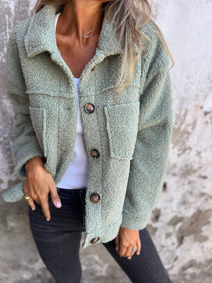 Winterse Oversized Teddy Jas voor Dames