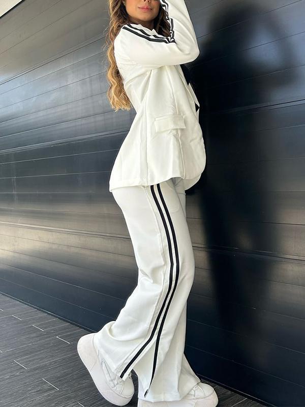 Agripina - Chic gestreept blazerset voor dames