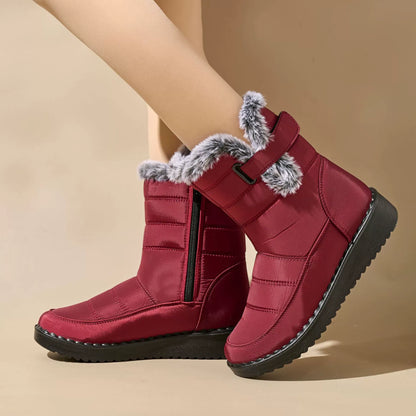 Waterdichte Mid Calf Laarzen voor Dames Winter Bont Rits