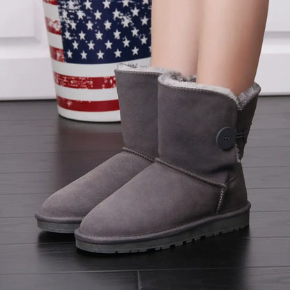 Snowboots voor Dames Warm Gevoerd Antislip Zool Winter