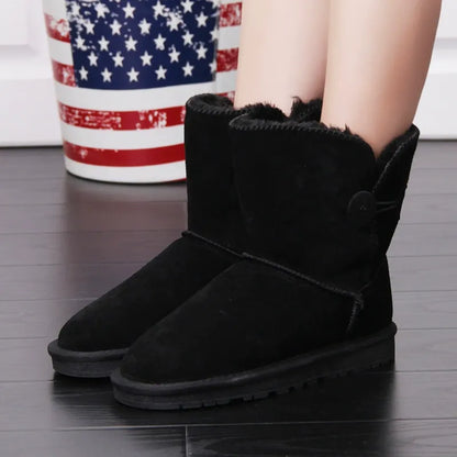 Snowboots voor Dames Warm Gevoerd Antislip Zool Winter