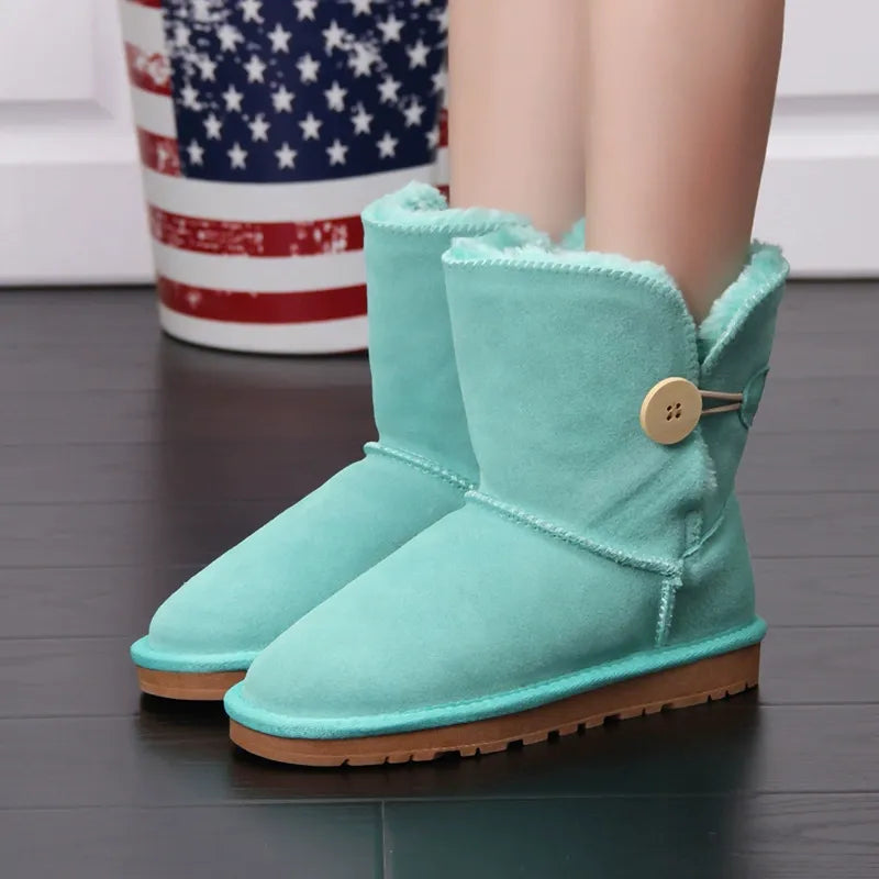 Snowboots voor Dames Warm Gevoerd Antislip Zool Winter