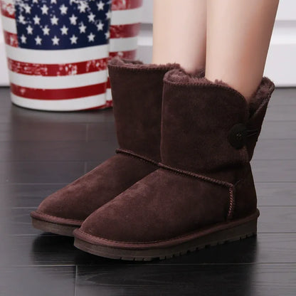 Snowboots voor Dames Warm Gevoerd Antislip Zool Winter