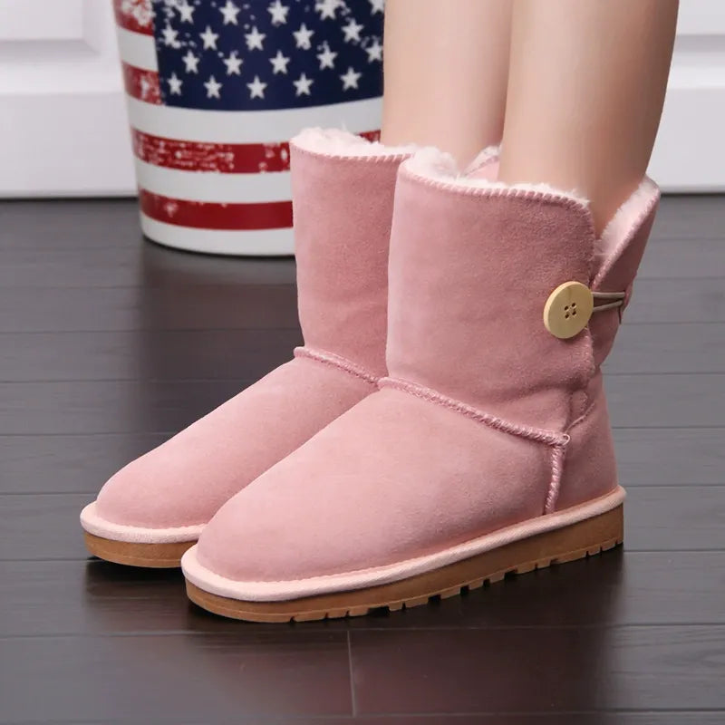 Snowboots voor Dames Warm Gevoerd Antislip Zool Winter