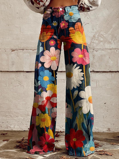 Noëlle – High Waist Bloemetjesbroek voor Dames
