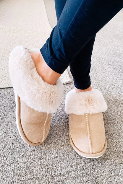 Winterse Fluffy Pantoffels met Anti-Slip Zool voor Dames