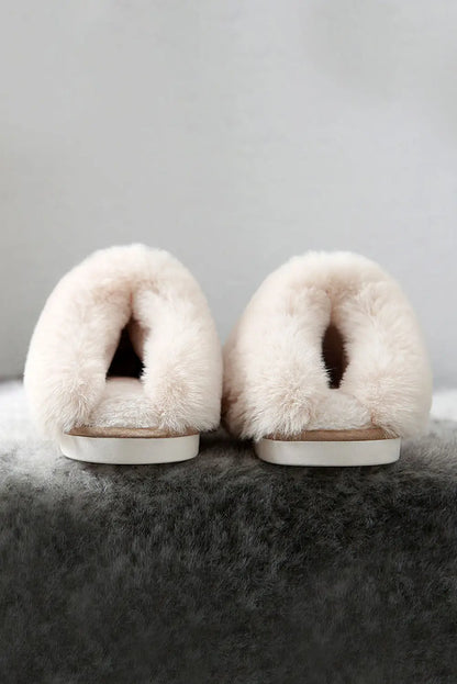 Winterse Fluffy Pantoffels met Anti-Slip Zool voor Dames