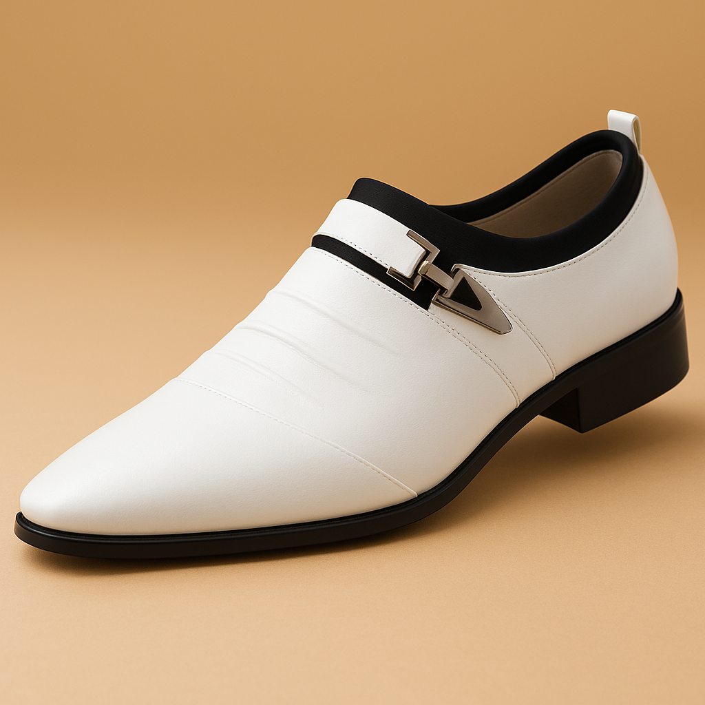 Loafers Heren Formeel Slip-On met Metalen Detail en Antislip Zool