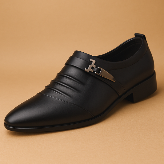 Loafers Heren Formeel Slip-On met Metalen Detail en Antislip Zool