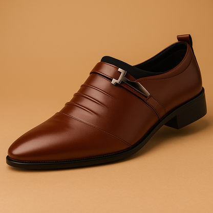 Loafers Heren Formeel Slip-On met Metalen Detail en Antislip Zool