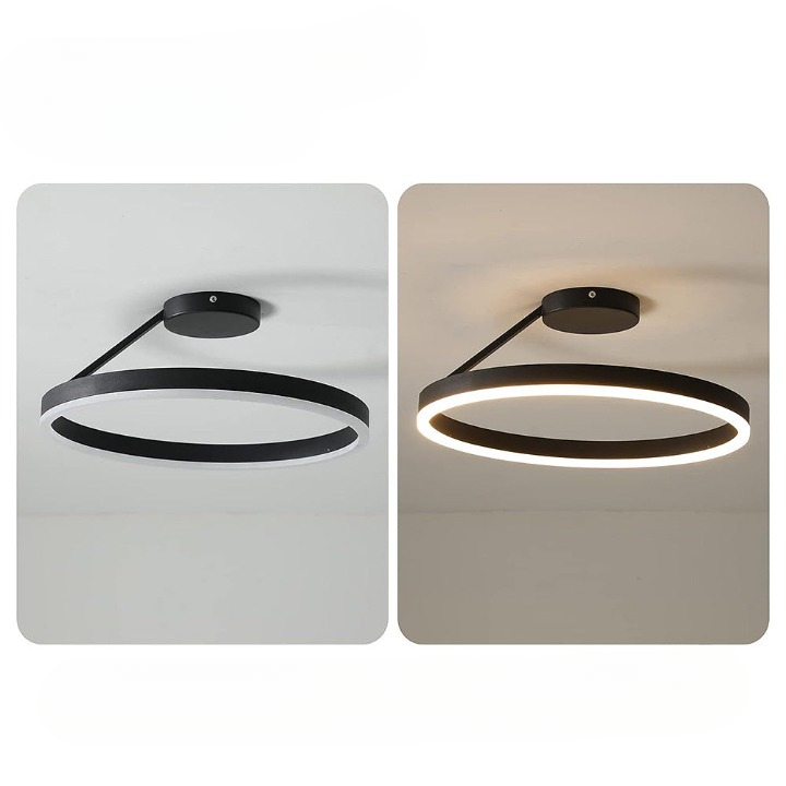 Ronde Scandinavische Plafondlamp Met Hangende LED-Ring