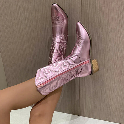 Eliska - Metallic Western Cowboylaarzen voor dames