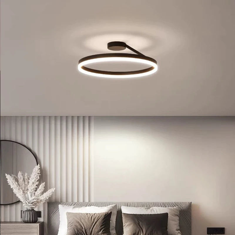 Ronde Scandinavische Plafondlamp Met Hangende LED-Ring