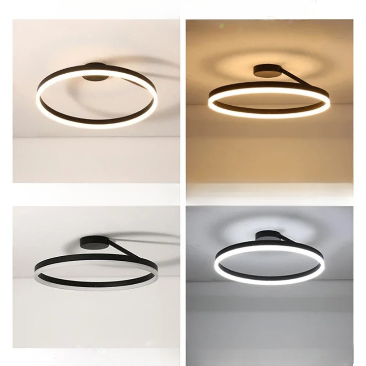 Ronde Scandinavische Plafondlamp Met Hangende LED-Ring