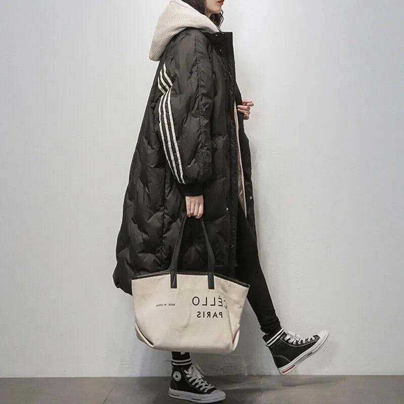 Warme Oversized Gewatteerde Winterjas Dames