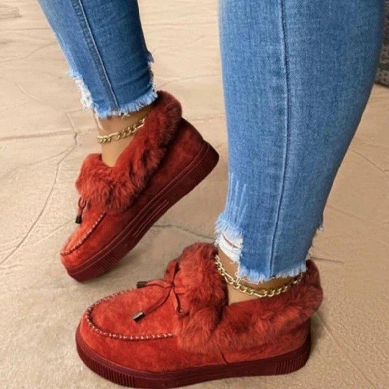 Warme Vrouwen Winter Pantoffels met Faux Fur