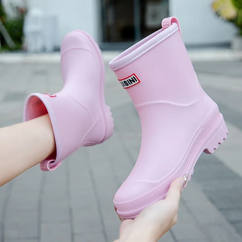 Waterdichte Regenlaarzen Met Antislip Zool Voor Dames