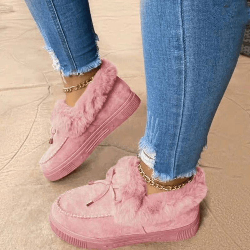 Warme Vrouwen Winter Pantoffels met Faux Fur