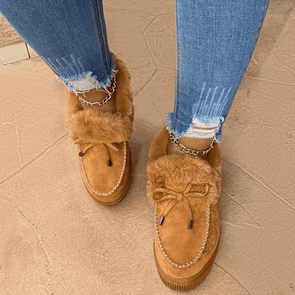 Warme Vrouwen Winter Pantoffels met Faux Fur