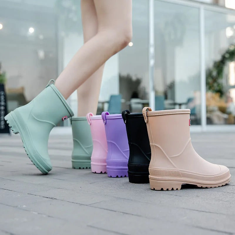 Waterdichte Regenlaarzen Met Antislip Zool Voor Dames