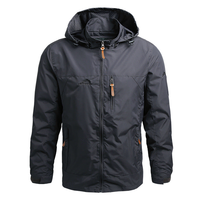 Softshell Jas Heren Waterdicht met Capuchon en Ritszakken