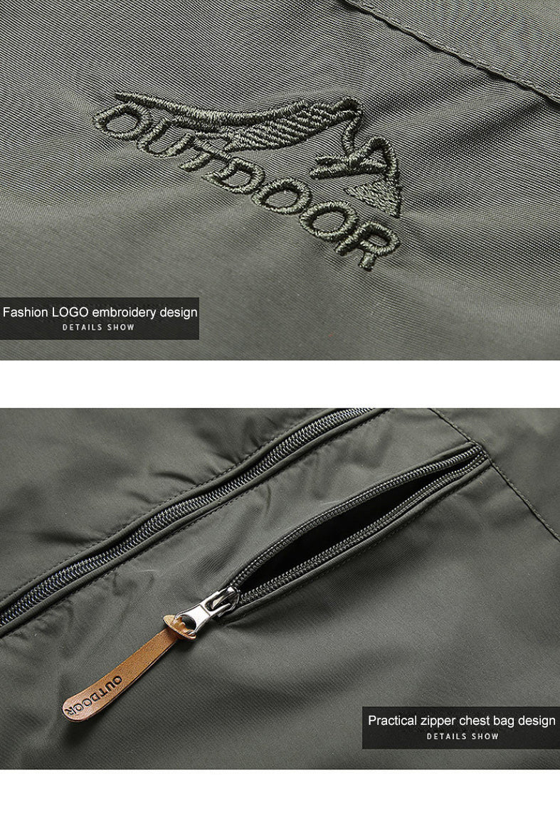 Softshell Jas Heren Waterdicht met Capuchon en Ritszakken