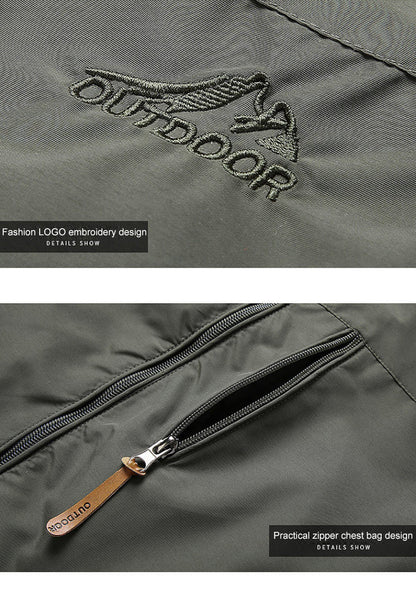 Softshell Jas Heren Waterdicht met Capuchon en Ritszakken