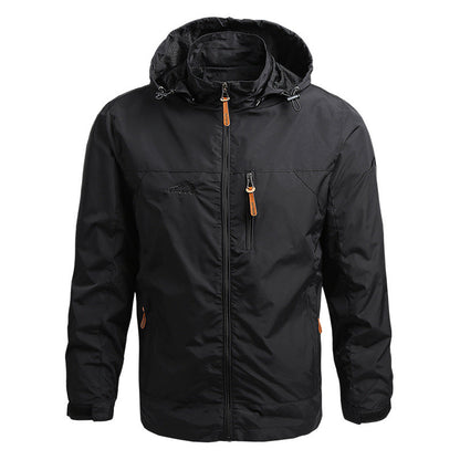 Softshell Jas Heren Waterdicht met Capuchon en Ritszakken