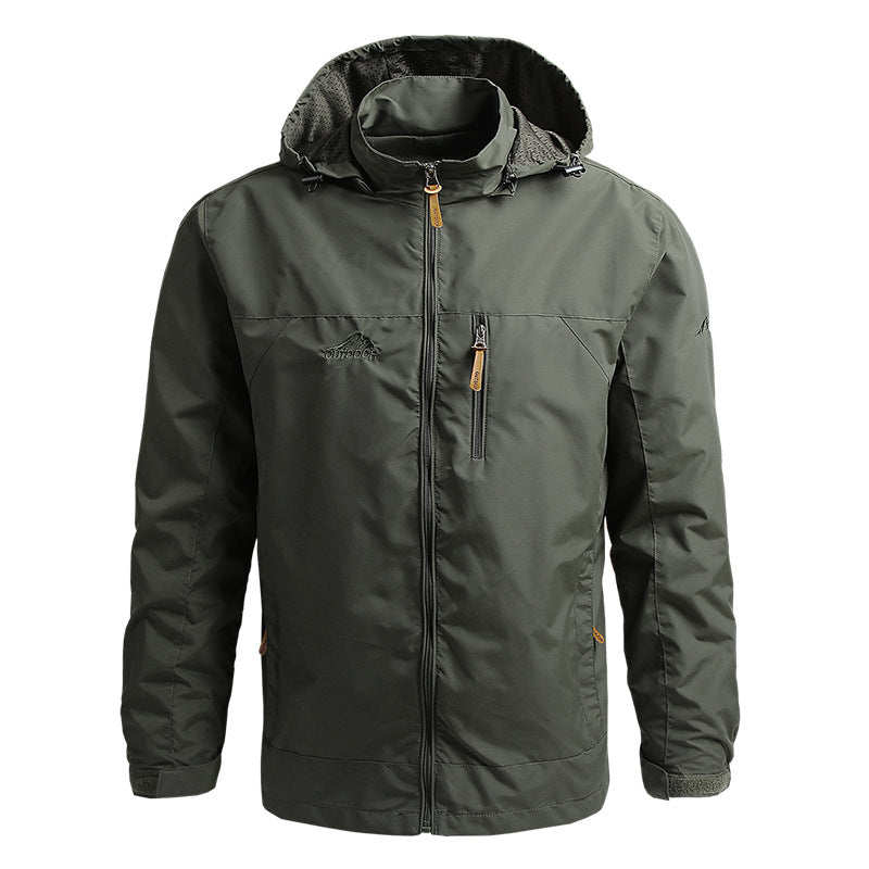 Softshell Jas Heren Waterdicht met Capuchon en Ritszakken