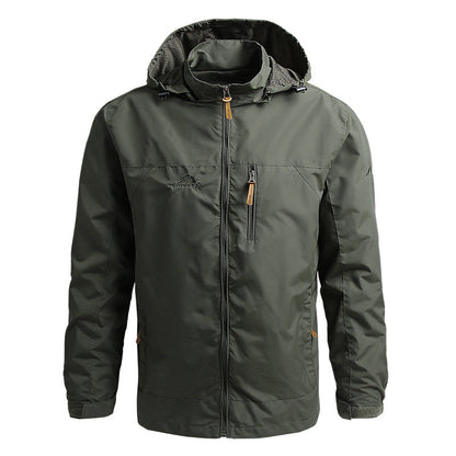 Softshell Jas Heren Waterdicht met Capuchon en Ritszakken