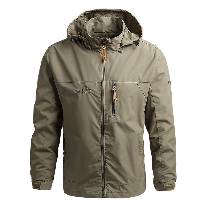 Softshell Jas Heren Waterdicht met Capuchon en Ritszakken