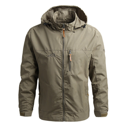 Softshell Jas Heren Waterdicht met Capuchon en Ritszakken