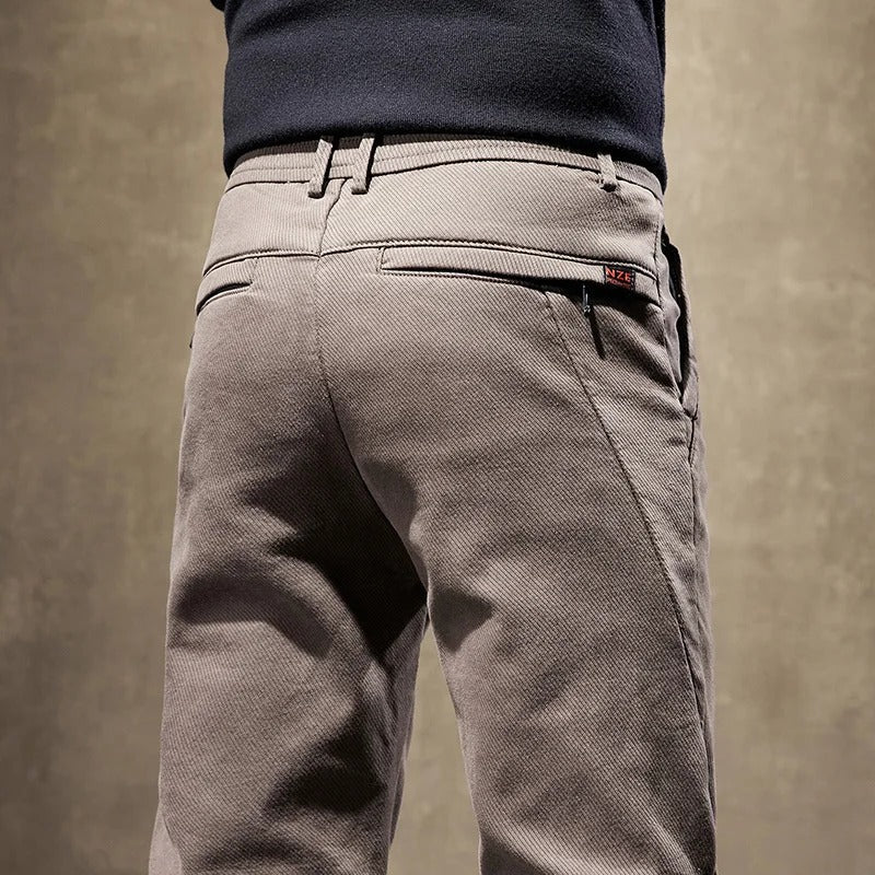 Heren Winterbroek Fleece Gevoerd met Elastische Taille en Zakken