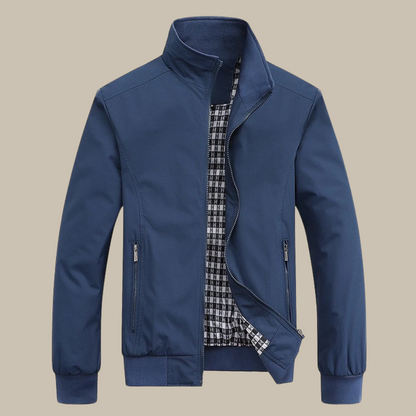 Lichtgewicht Waterdichte Heren Windbreaker met Rits en Zakken