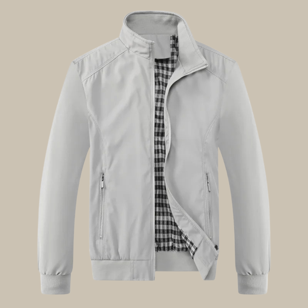 Lichtgewicht Waterdichte Heren Windbreaker met Rits en Zakken