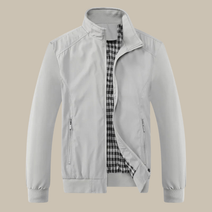 Lichtgewicht Waterdichte Heren Windbreaker met Rits en Zakken