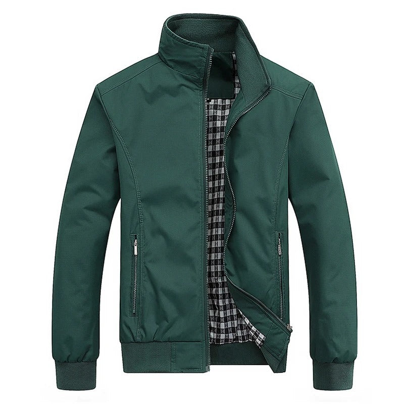 Lichtgewicht Waterdichte Heren Windbreaker met Rits en Zakken