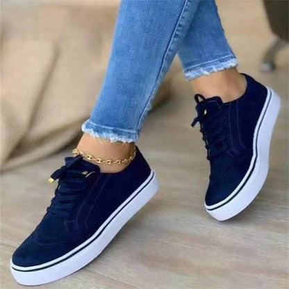 Noelle - Casual Sneakers met Brogue Detailing voor dames