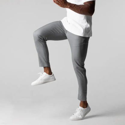 Heren Slim Fit Pantalon Met Stretch En Zakken