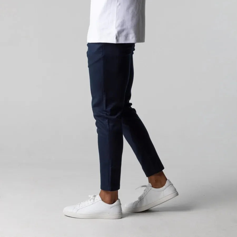 Heren Slim Fit Pantalon Met Stretch En Zakken