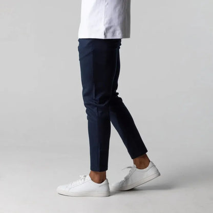 Heren Slim Fit Pantalon Met Stretch En Zakken
