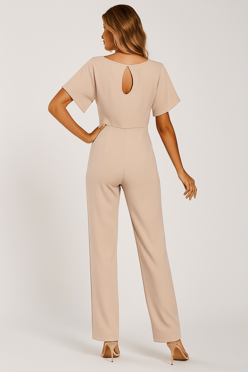 Elegante Jumpsuit Met Ceintuur Voor Dames